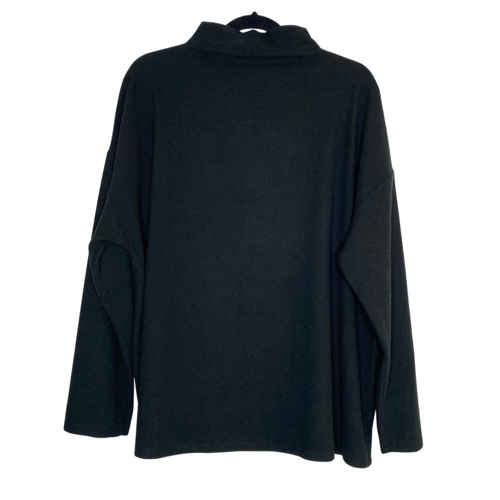A New Day Black Soft Long Sleeve Mock Neck Sweater Size 2X